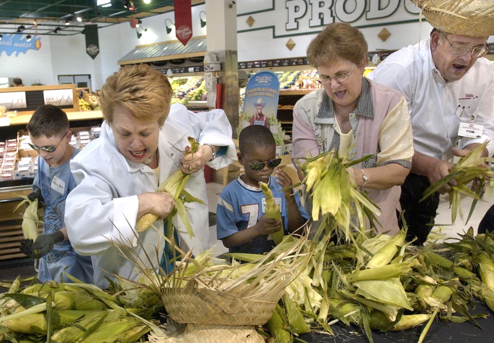 Corn shucking